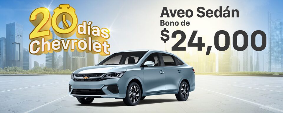 Chevrolet Aveo 2025, nuevo auto sedán con Smartphone Integration, camára de visión trasera y sistema de seguridad activa