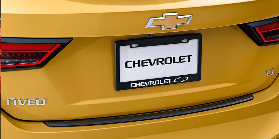 Calcomanía porta placa para Chevrolet Aveo Hatchback 2025, accesorios externos para darle un look deportivo