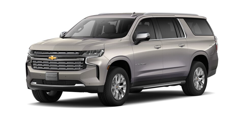Chevrolet Suburban 2023 con faros LED en color marfil metálico