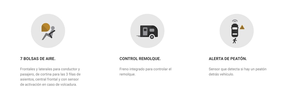 7 bolsas de aire, alerta de peatón y control remolque para Chevrolet Suburban 2023, camioneta grande