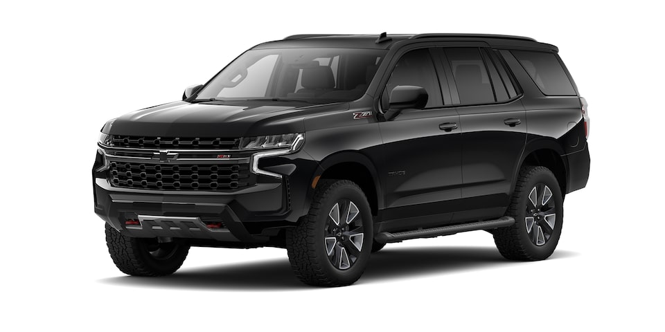 Chevrolet Tahoe 2023, SUV con 3 filas de asientos en color negro