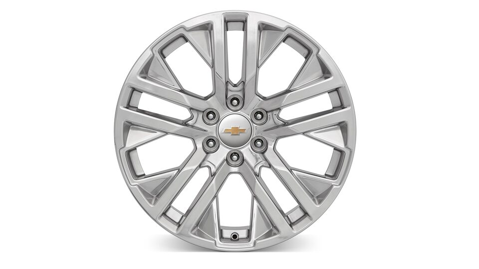 Rin en aluminio de 22 pulgadas cromado de 6 brazos para tu camioneta Chevrolet Silverado 2025